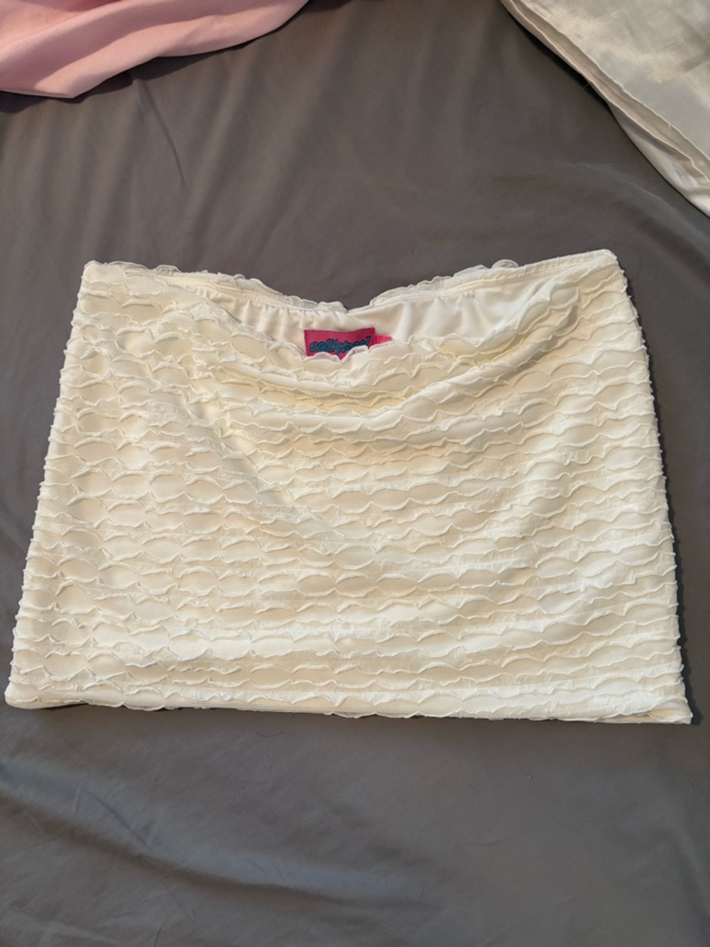 Edikted white mini skirt